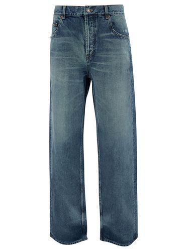 Baggy Five-pocket Jeans In Cotton Denim - Saint Laurent - Modalova