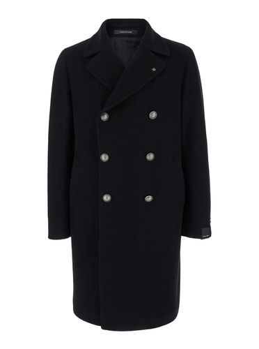 Arden Long Double-breasted Coat In Wool Blend Man - Tagliatore - Modalova