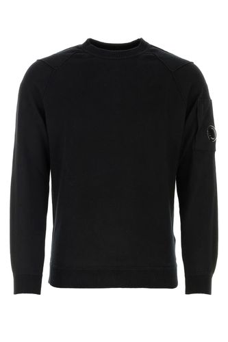 C. P. Company Black Cotton Sweater - C.P. Company - Modalova