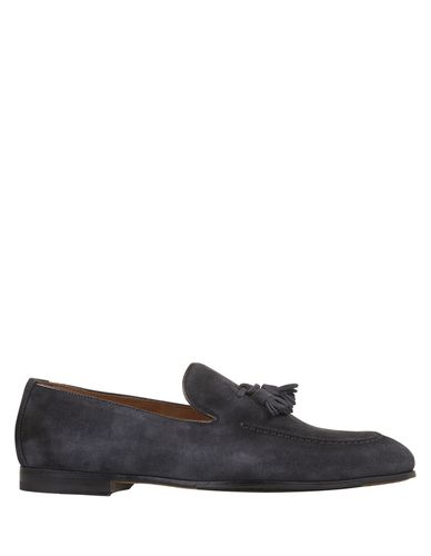 Navy Suede Loafers With Tassels - Doucal's - Modalova
