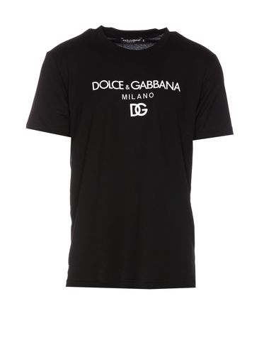 Dg Embroidery Logo T-shirt - Dolce & Gabbana - Modalova