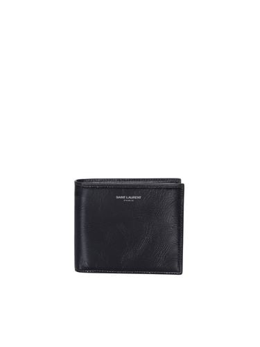 Saint Laurent Lettering Logo Wallet - Saint Laurent - Modalova