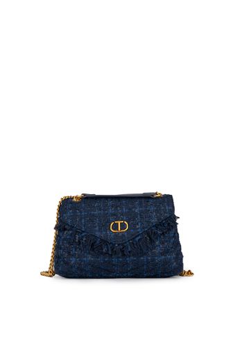 Dreamy Bag In Denim Melange Tweed - TwinSet - Modalova