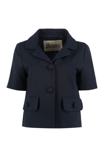 Herno Single-breasted Cotton Blazer - Herno - Modalova