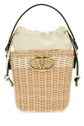 Raffia Bucket Bag - Valentino Garavani - Modalova