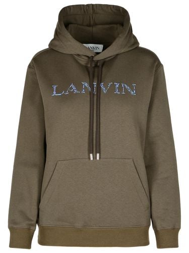 Lanvin Brown Cotton Hoodie - Lanvin - Modalova