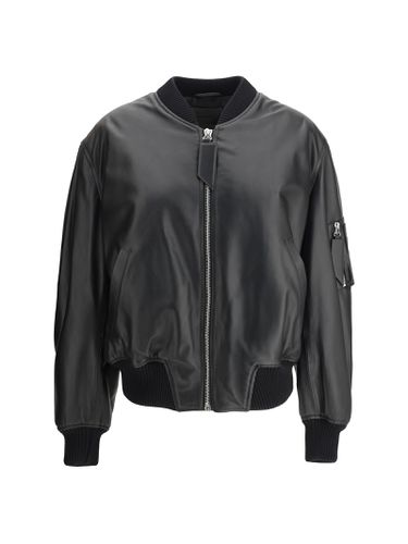 Leather Anja Bomber Jacket - The Attico - Modalova