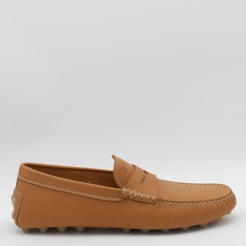 Tod's Camel Leather Loafers - Tod's - Modalova