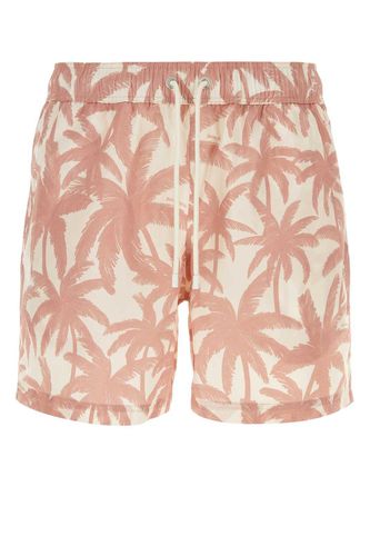 Allover Palm Printed Swim Shorts - Palm Angels - Modalova