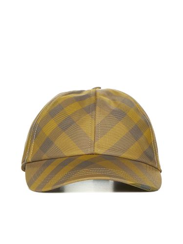 Check Motif Dark Grey Baseball Cap - Burberry - Modalova