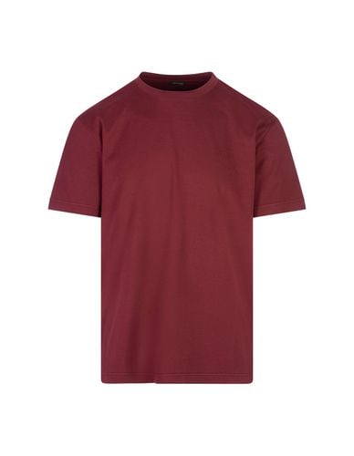 Dark Classic T-shirt With Back Logo - Kiton - Modalova