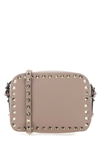Antiqued Pink Leather Rockstud Crossbody Bag - Valentino Garavani - Modalova