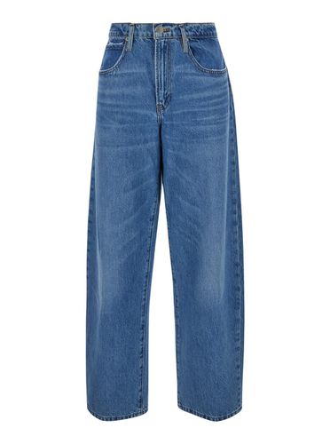 Low Slung Barrel Jeans With Tapered Leg In Denim Woman - Frame - Modalova