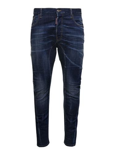 Denim Straight-leg Jeans In Cotton Man - Dsquared2 - Modalova