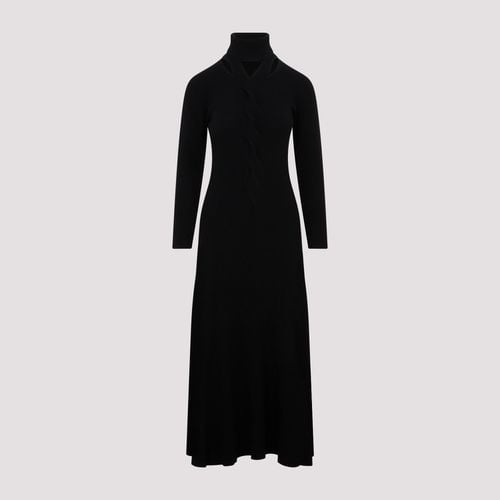 Virgin Wool Long Dress - Fabiana Filippi - Modalova