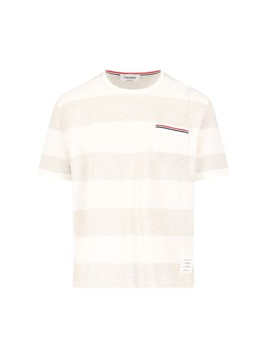 Thom Browne rugby Stripe T-shirt - Thom Browne - Modalova