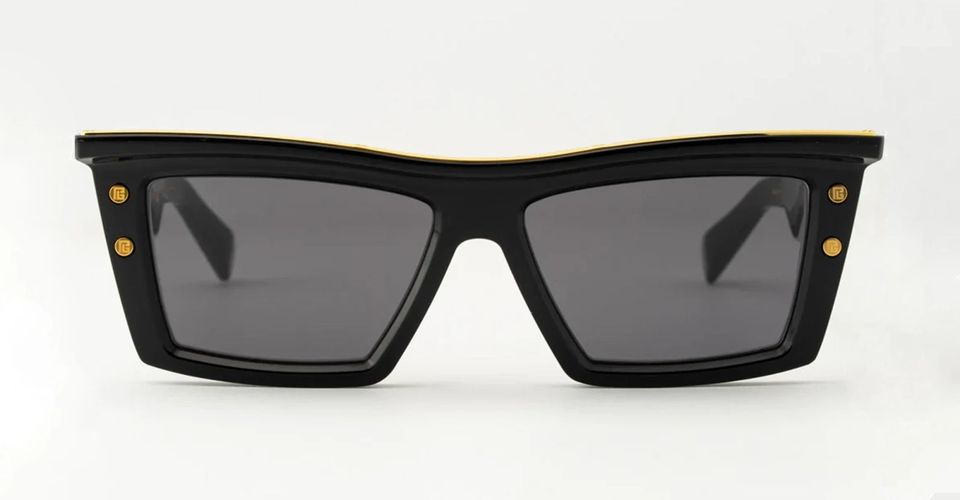 B-vii - Black / Gold Sunglasses - Balmain - Modalova