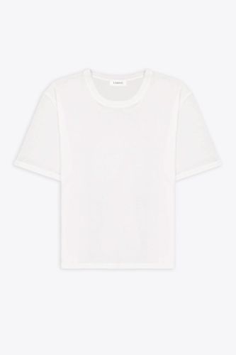 Crewneck Man White ultra-light cotton t-shirt - Laneus - Modalova