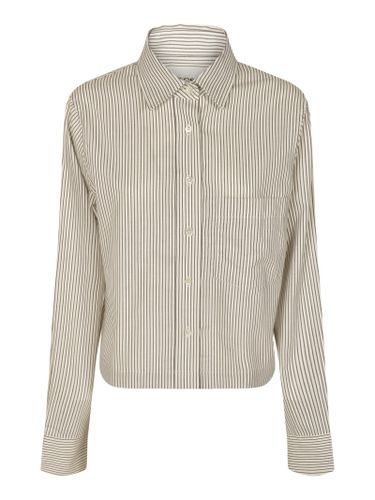 Patched Pocket Pinstripe Cropped Shirt - Closed - Modalova