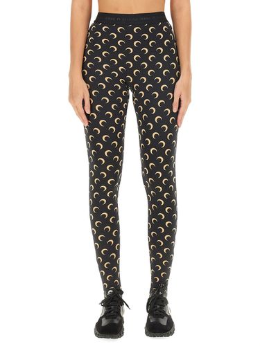 Marine Serre Moon Print Leggings - Marine Serre - Modalova