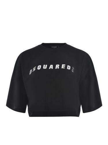 Cropped Oversize Fit T-shirt - Dsquared2 - Modalova