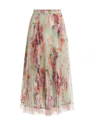 TwinSet Pleated Floral Skirt - TwinSet - Modalova