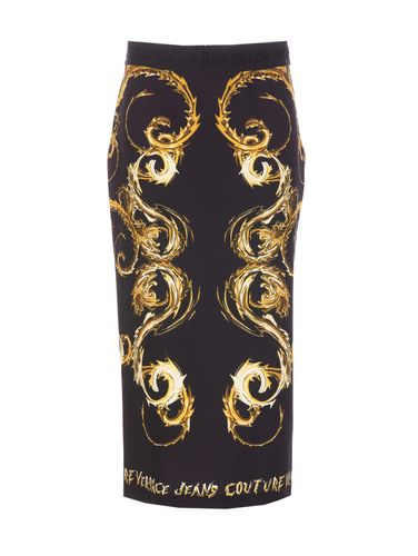 Chromo Couture Longuette Skirt - Versace Jeans Couture - Modalova