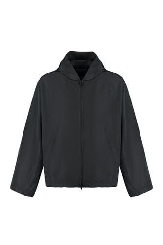 Technical Fabric Hooded Full-zip Jacket - Balenciaga - Modalova