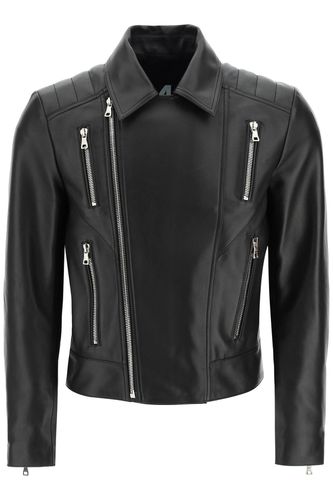 Balmain Leather Biker Jacket - Balmain - Modalova