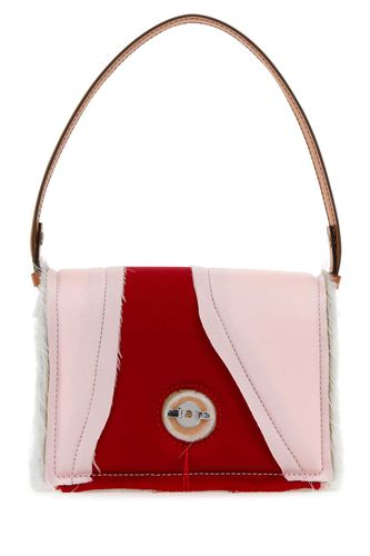 Multicolor Satin And Leather Mirim Handbag - Dentro - Modalova