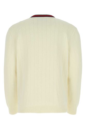 Ivory Cotton Oversize Cardigan - Gucci - Modalova