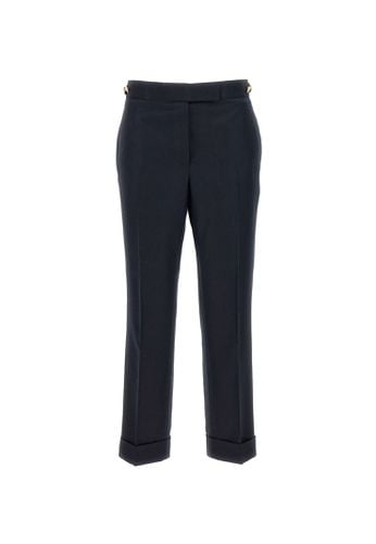 Low Rise Side Tab Wool Pants - Thom Browne - Modalova