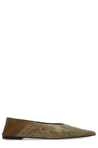 Nour Pointed Toe Slippers - Saint Laurent - Modalova