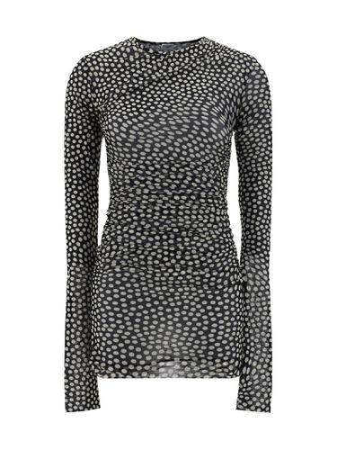 Saint Laurent Dress In Dotted Tulle - Saint Laurent - Modalova