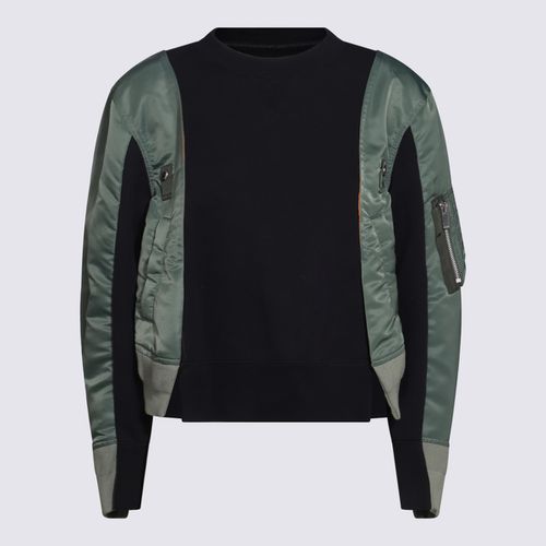 And Green Cotton Sweatshirt - Sacai - Modalova