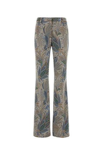 Embroidered Stretch Polyester Blend Pant - Etro - Modalova