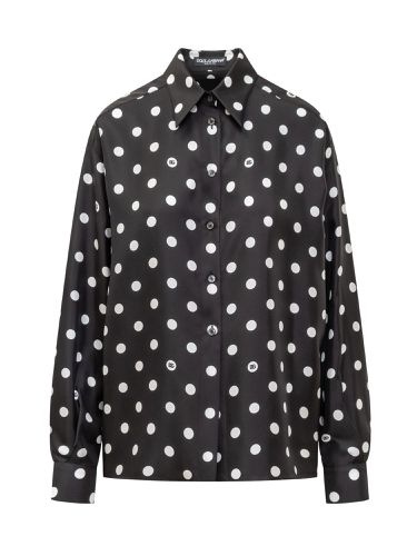 Shirt With Polka-dot Print - Dolce & Gabbana - Modalova