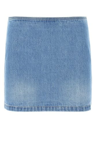 Versace Denim Mini Skirt - Versace - Modalova