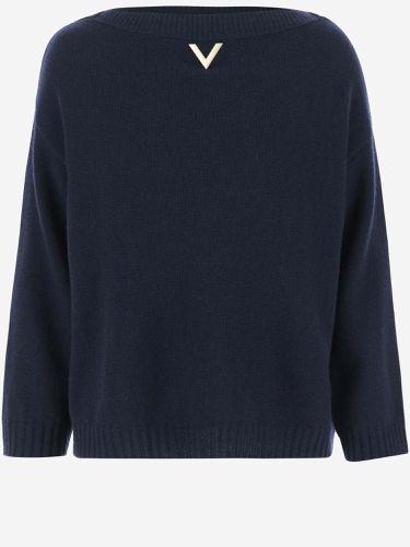 Cashmere Sweater With Logo - Valentino - Modalova