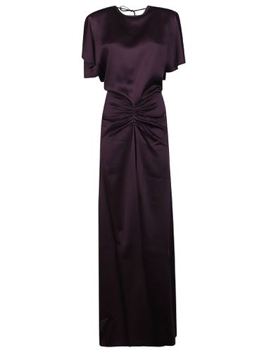 Gathered Waist Floor Long Dress - Victoria Beckham - Modalova