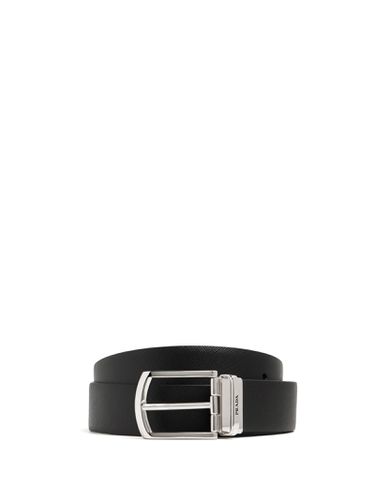 Prada Black Leather Belt - Prada - Modalova