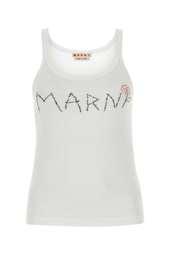 Marni White Cotton Top - Marni - Modalova