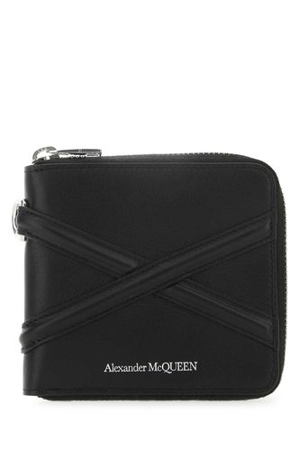 Black Leather Wallet - Alexander McQueen - Modalova