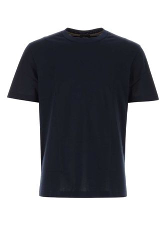 Brioni Midnight Blue Cotton T-shirt - Brioni - Modalova