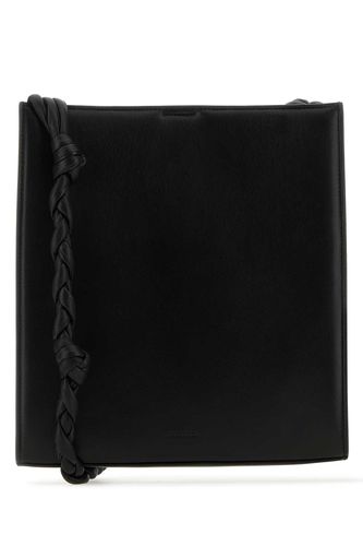 Black Leather Medium Tangle Shoulder Bag - Jil Sander - Modalova