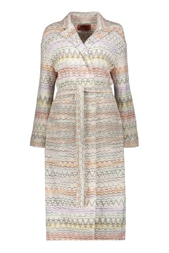 Missoni Long Mixed Wool Coat - Missoni - Modalova