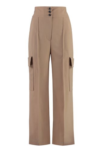 MSGM Wool Cargo Trousers - MSGM - Modalova