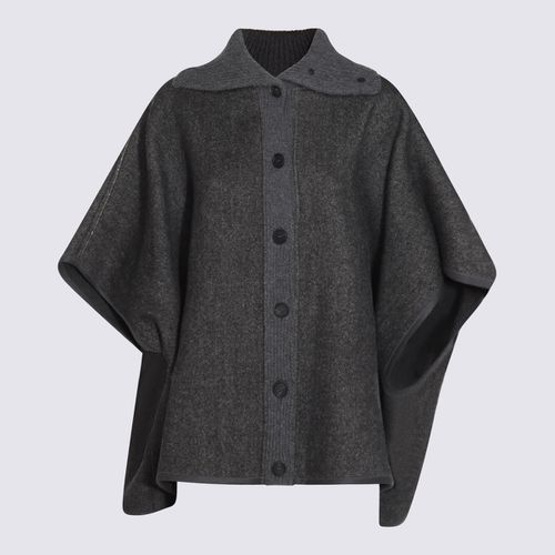 Fabiana Filippi Grey Wool Capes - Fabiana Filippi - Modalova