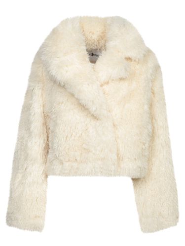 STAND STUDIO White Faux Fur Jacket - STAND STUDIO - Modalova