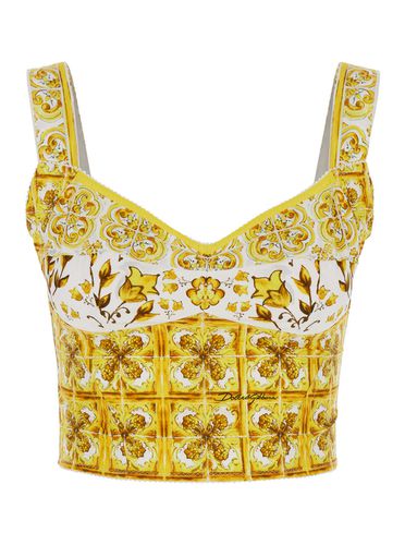 Dolce & Gabbana Top Tris Maiolica - Dolce & Gabbana - Modalova